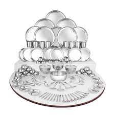 Stainless Steel Dinner Set Sliver